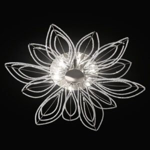 Stropní světlo Girasole ve tvaru květu, 70 cm