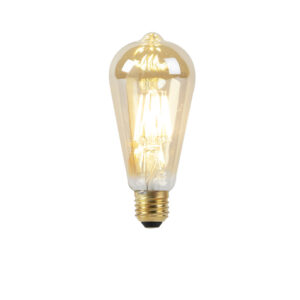 E27 LED lampa ST64 stmívaná do teplého zlata 8W 806 lm 2000-2700K