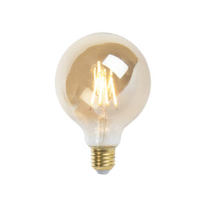 E27 stmívatelná LED lampa G95 goldline 5W 380 lm 2200K