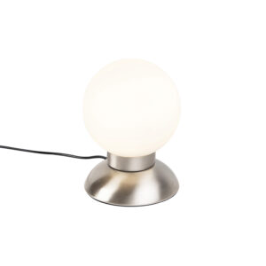 Designová stolní lampa ocelová stmívatelná včetně LED – Majestic