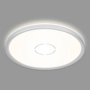 LED stropní svítidlo Free, Ø 29 cm, stříbrná
