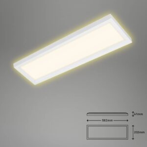 LED stropní světlo 7365, 58 x 20 cm, bílá