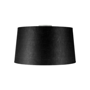 Moderní stropní svítidlo matně bílé s černým odstínem 45 cm – Combi