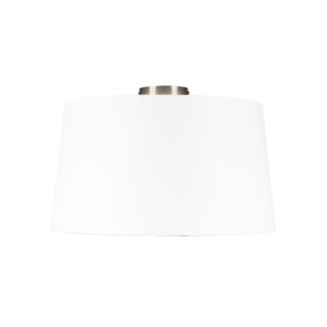 Moderní stropní lampa z oceli s bílým odstínem 45 cm – Combi