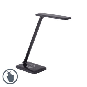 Designová stolní lampa černá včetně LED s dotykovým stmívačem – Tina