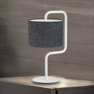 Morfeo – Látková stolní lampa v antracitové barvě