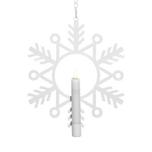 LED dekorační světlo Flamme Snow se svíčkou