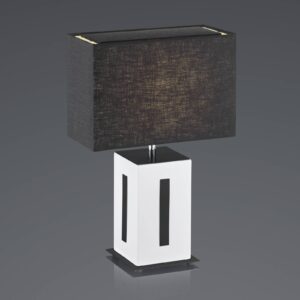 BANKAMP Karlo stolní lampa bílá/černá, výška 47cm