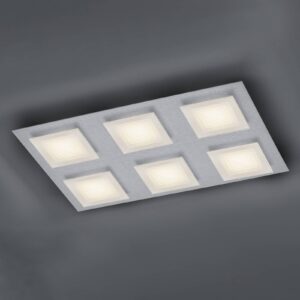 BANKAMP Ino LED stropní světlo 6 zdrojů stříbrná