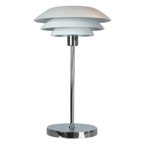 Dyberg Larsen DL31 stolní lampa, kov, bílá