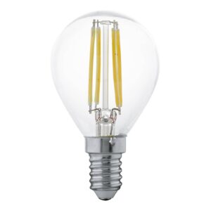 LED žárovka E14 P45 4W, teplá bílá, čirá