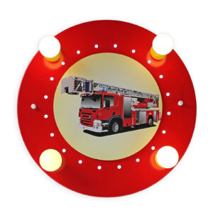 Stropní světlo hasičské auto červenožlutá 4 zdroje
