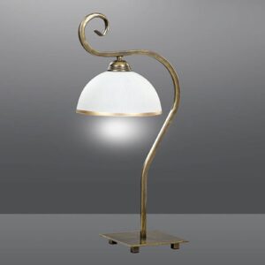 Stolní lampa Wivara LN1, klasický design, zlatá