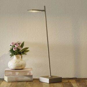 LED stojací lampa Block, stmívatelná, ocelová