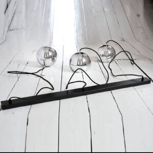 Závěsná lampa FRANDSEN Ball Track 3fl chrom lesklý