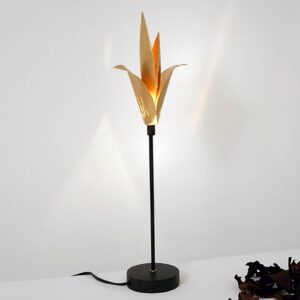 Stolní lampa Airone se zlatým květem