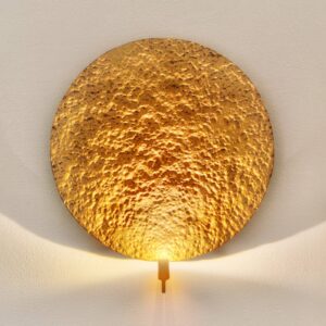 Lesklé zlaté LED nástěnné světlo Traversa