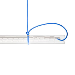 Ingo Maurer Tubular LED závěsné světlo, bílá/modrá