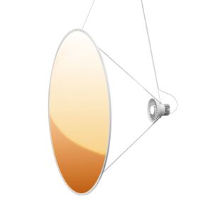Luceplan Amisol LED závěsné svítidlo Ø 110 cm zlatá