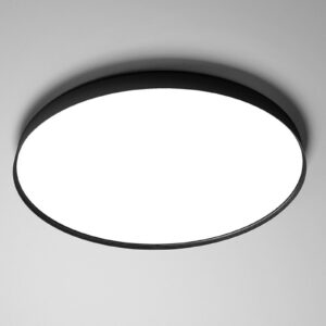 Luceplan Compendium Plate LED stropní světlo černá