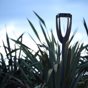 LED solární světlo Tulip se zemním hrotem antracit