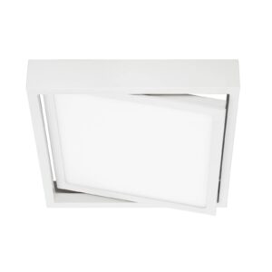 Prios Uvan LED stropní světlo sklopné hranaté bílá