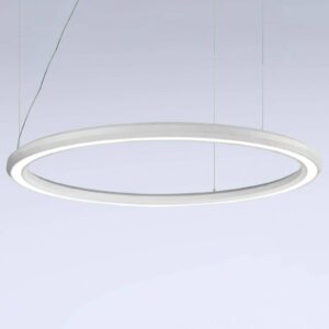 LED závěsné svítidlo Materica spodní Ø 120 cm bílé