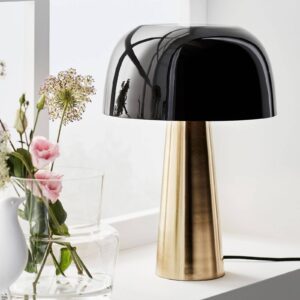 Stolní lampa Blanca, bronz/černá