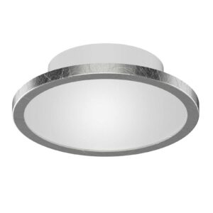Lightme LED stropní světlo Aqua Ø14,7cm stříbrná
