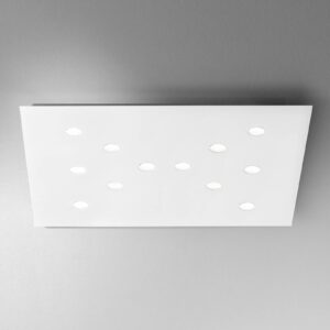 ICONE Slim - ploché stropní svítidlo LED, 12 světelných bodů, bílá barva