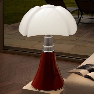 Martinelli Luce Pipistrello – stolní lampa červená
