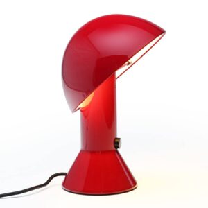 Martinelli Luce Elmetto – Stolní lampa, rubínově červená