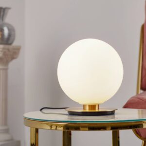 Audo TR Bulb stolní lampa 22cm mosaz/opálová matná