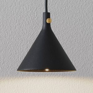 Audo Cast LED závěsné světlo v černé, Shape 1