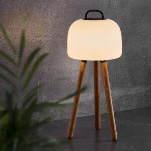 LED stolní lampa Kettle Tripod dřevo