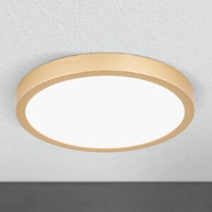 LED stropní světlo Vika, kulaté, zlatá mat, Ø 23cm
