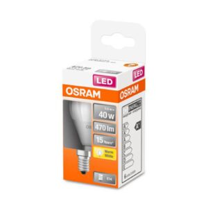 OSRAM LED žárovka-kapka E14 4,9 W 827 Star, matná