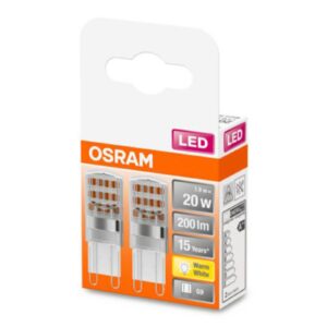OSRAM LED s paticí G9 1,9 W 2 700 K čirá 2 balení