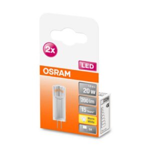 OSRAM LED s paticí G4 1,8 W 2 700 K čirá 2 balení