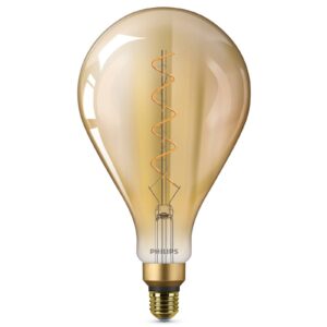E27 4,5W LED žárovka Giant, teplá bílá, zlatá