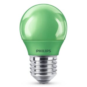 E27 P45 LED žárovka 3,1W, zelená
