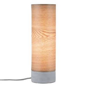 Paulmann Skadi stolní lampa, dřevo a beton
