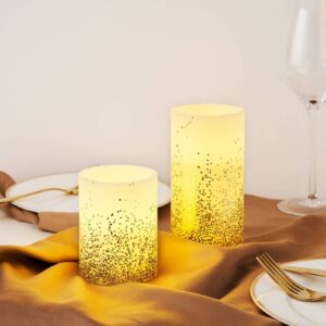 Pauleen Golden Glitter Candle LED svíčka sada 2 ks