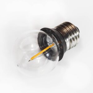 E27 0,9W COB-LED žárovka-kapka s těsnicím kroužkem
