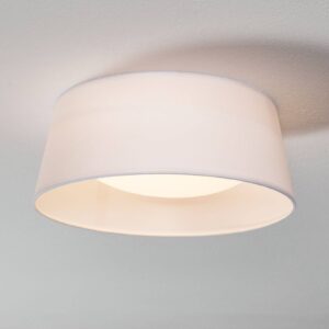 Bílé textilní stropní světlo Ponts s LED
