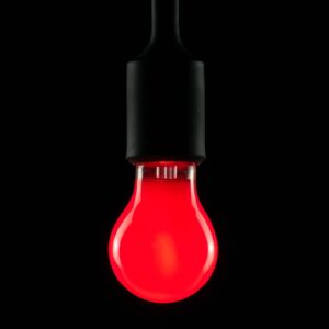 Žárovka LED, červená, E27, 2 W, stmívatelná