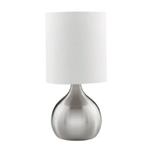 Stolní lampa Touch 3923, stříbrná satinovaná