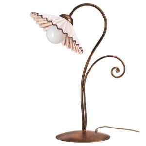 Stolní lampa Rosina bronz stínidlo keramické