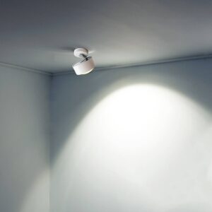 LED stropní světlo Puk Maxx Move, bílá chrom