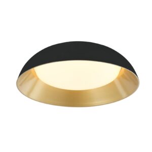 Lindby Juliven LED stropní svítidlo, černo-zlatá